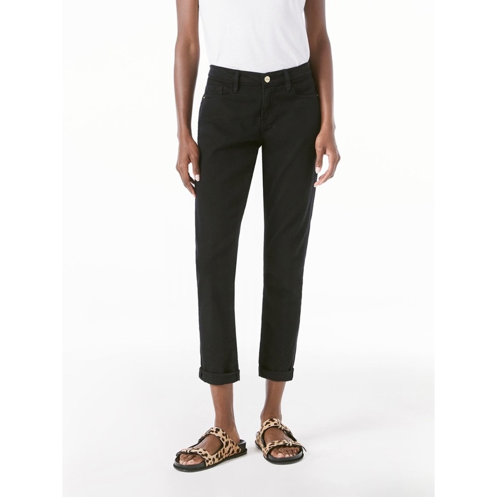 Frame Le Garçon Film Noir Boyfriend Jeans Black